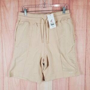 Staple Design Mens Shorts Sz Medium Tan Stretchy Drawstring Waist